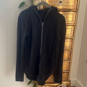 ATM dark gray heather Zip-Up Hoodie Jacket size small